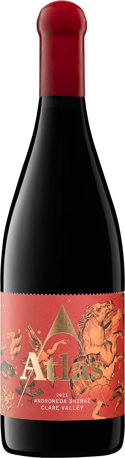Atlas Wines Andromeda Shiraz 2021 bottle — Clare Valley